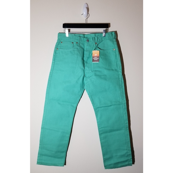 Levi's Other - Levi's 501 Easter Green Straight Leg jeans